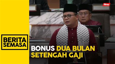 Bonus Dua Bulan Setengah Gaji Kepada Penjawat Awam Selangor Youtube