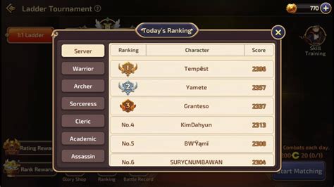 Dn M Ladder Pvp Ranking Server Ph Dragon Nest M Sea