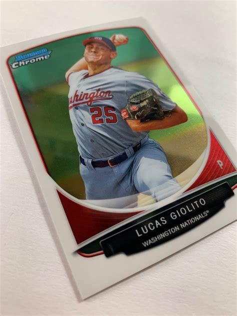 LUCAS GIOLITO ROOKIE 2013 Bowman Chrome BCP5 SHARP NEW BOSTON RED