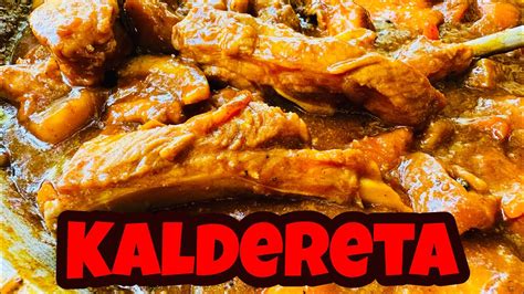 Pork Ribs And Belly Kaldereta Kapampangan Style Youtube