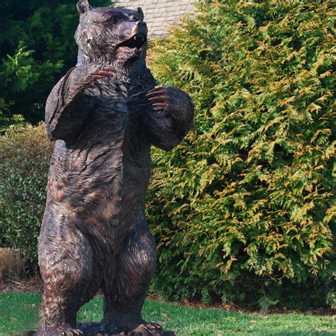 Life Size Bronze Bear Statue Metal Animal Sculpture - SevenTreeSculpture