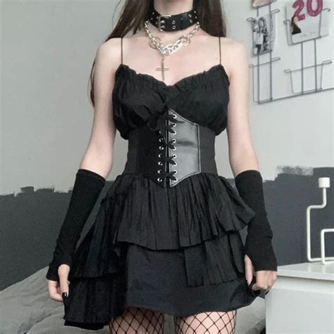 Sexy Women Corset Top Female Gothic Clothing Underbust Waist Sexy