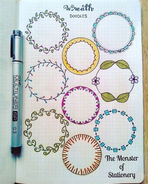 C Rculos Bullet Journal Doodles Bullet Journal Inspiration Bullet