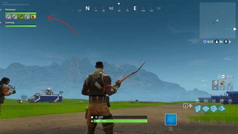 Show Teammates Inventory Under Health Bar Fortnitebr