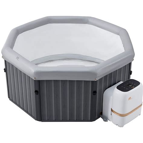 MSPA Tuscany 6 Persons Portable Hot Tub Round Square Outdoor Bubble