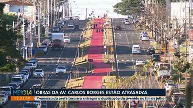 Meio Dia Paran Maring Obras Da Avenida Carlos Borges Est O