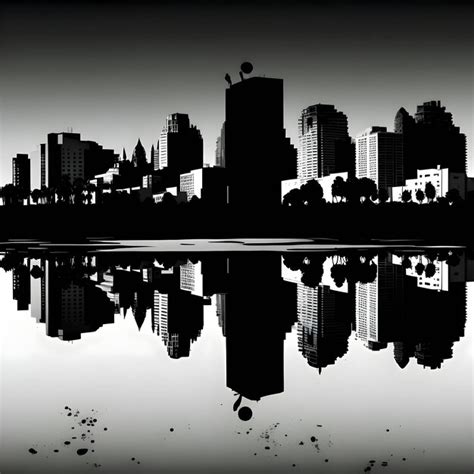 Premium Vector Black Silhouette Of City Skylines On White Background