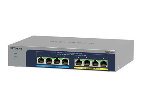 Serie Switch No Gestionable MultiGigabit De 8 Puertos MS108UP NETGEAR