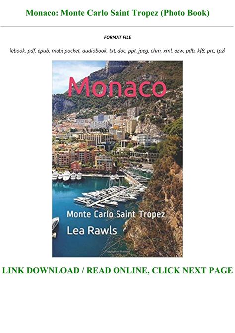 Read [PDF] Books Monaco: Monte Carlo Saint Tropez (Photo Book) FOR ANY
