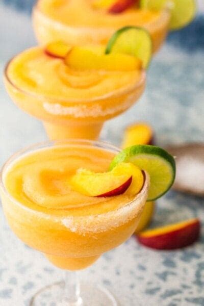 Skinny Peach Frozen Margarita Recipe The Cookie Rookie VIDEO