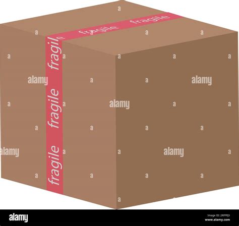 Cardboard Box Mockup Isolated On White Background Shipping Box Layout