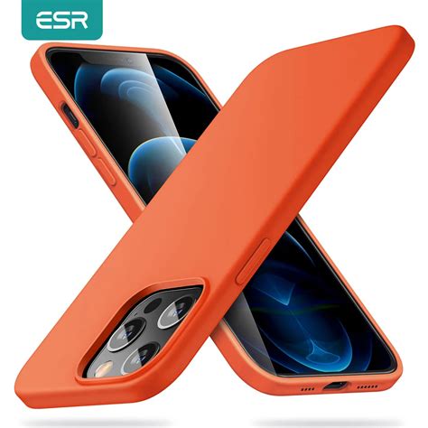 Esr Funda De Goma De Silicona Para Iphone Carcasa Suave De Lujo Para Modelos 12 Mini 12 Pro