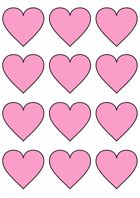 Free Printable Heart Templates Cut Outs