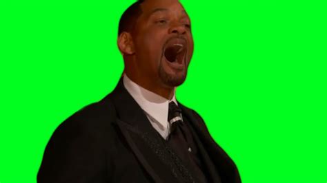 Will Smith Yells At Chris Rock After Slap Meme Green Screen Best