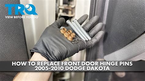 How To Replace Front Door Hinge Pins Dodge Dakota Youtube