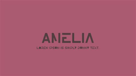 Amelia Font : Download Free for Desktop & Webfont