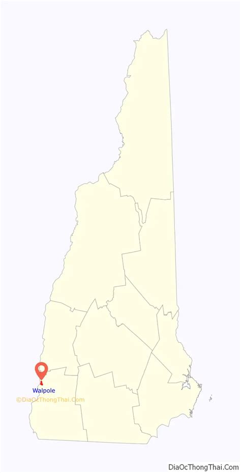 Map of Walpole CDP, New Hampshire