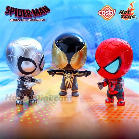 Hot Toys Cosbi Bobble Head Collection CBX Spider Man Across The Spider Verse Spider Man