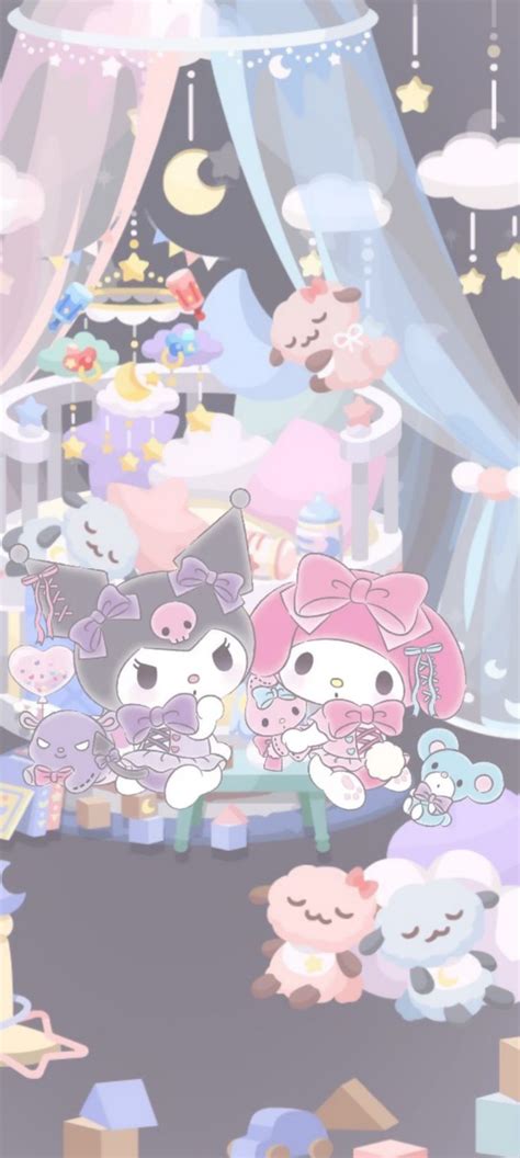 ปักพินในบอร์ด Wallpaper My Melody X Kuromi ในปี 2024 วอลเปเปอร์ วอ