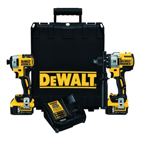 Dewalt Dck P Hammer Drill And Impact Driver Kit V Max Cordless