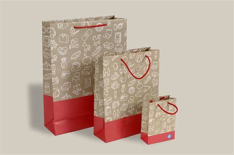 Quality Printed Luxury Paper Carrier Bags Rope Handles Any Design