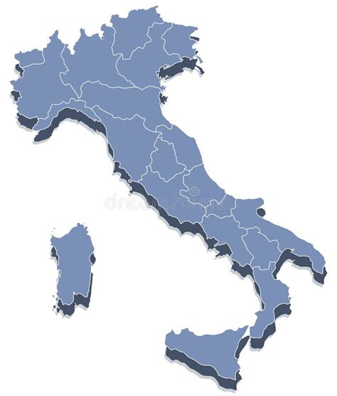 Vector Map Of Italy Stock Vector Illustration Of Parma 23622090