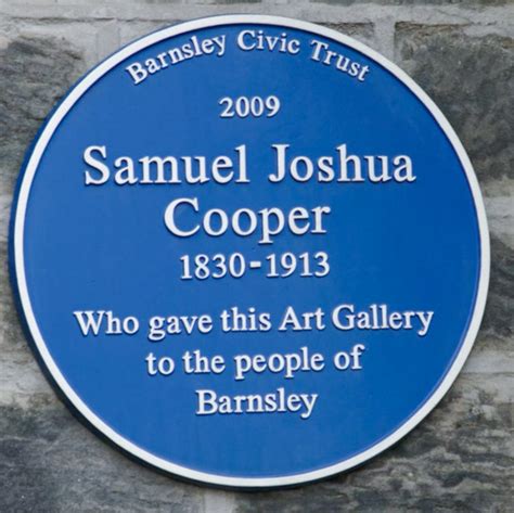 Samuel Joshua Cooper Blue Plaque Open Plaques