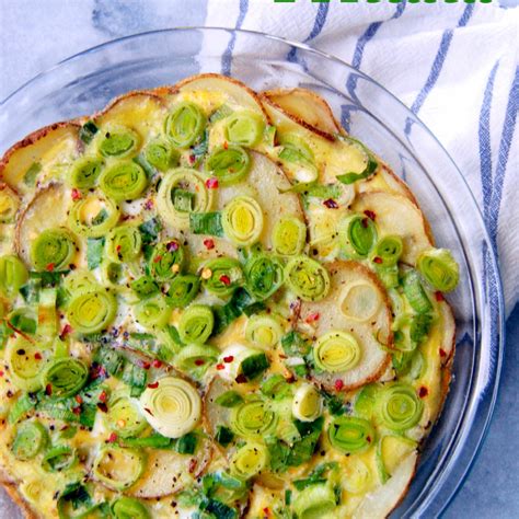 Potato Leek Frittata Healthy And Easy Breakfast Recipe