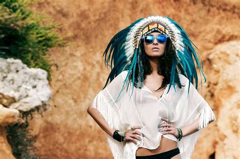 Sultry Seductress Native American Style Blueprint Eyewear Sunglasses