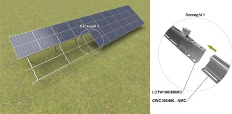 Ceownik wzmocniony CWC100H5 3 3NMC 867633 Konstrukcje montażowe PV