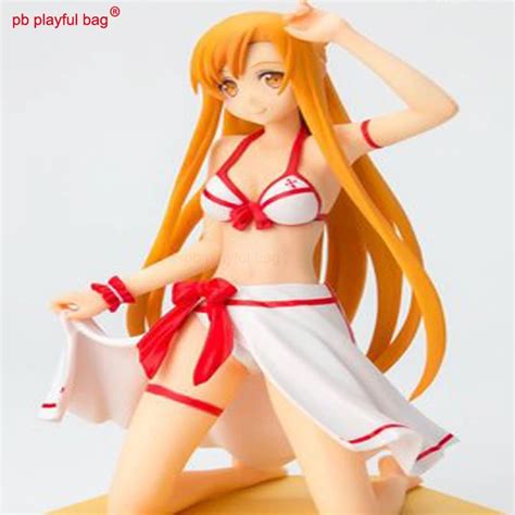 Hot Selling Wave Sword Art Online 14cm Pvc 1pcs Action Figure Yuuki Asuna Bikini Style Limited