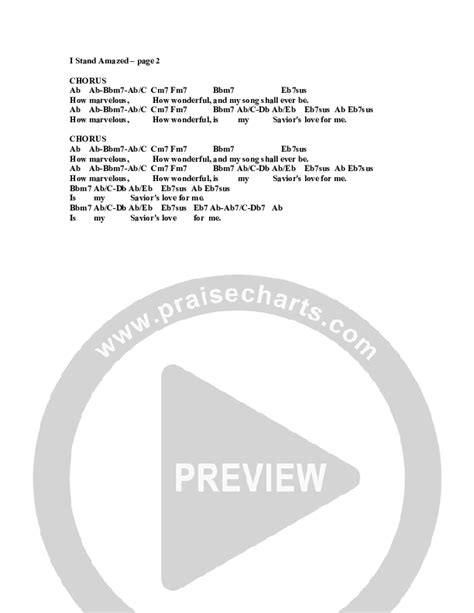 I Stand Amazed Chords PDF (G3 Worship) - PraiseCharts