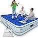 Enerplex Never Leak Queen Air Mattress With Built In Pump Raised Luxury