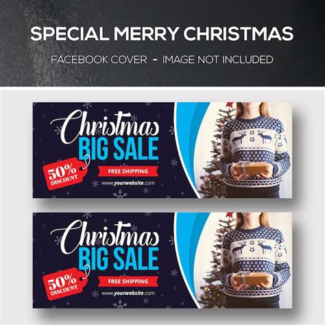 Premium PSD | Christmas facebook cover