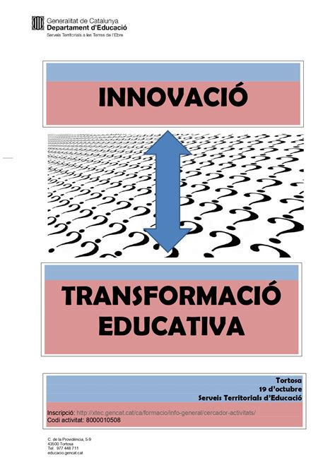 Setembre 2019 Servei Educatiu De La Terra Alta