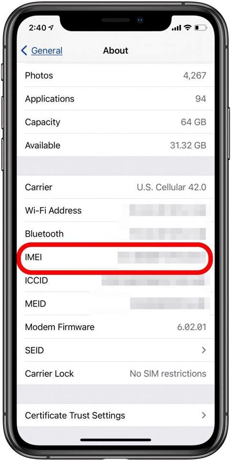 C Mo Encontrar Un N Mero De Apple Imei Y Un N Mero De Serie En Iphone O