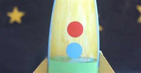 Rocket Ship Made From Plastic Bottle And Peg Doll Astronaut Crafts