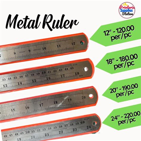 Metal Ruler, Hobbies & Toys, Stationary & Craft, Stationery & School ...