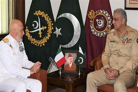 Italian Chief Of Defence Calls On Coas General Qamar Javed Bajwa