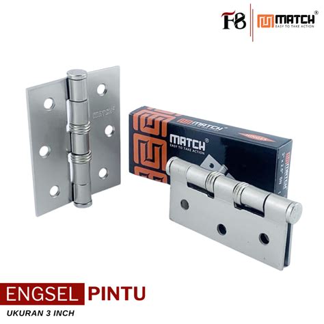 Jual Engsel Pintu Jendela Inch Tebal Set Murah Silver Match