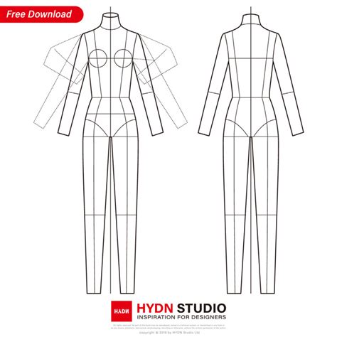 Free Vector Fashion Figure Templates Hydnstudio In Fashion