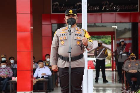 Polres Kubar Gelar Apel Pasukan Ops Lilin Mahakam 2022 Dalam Rangka