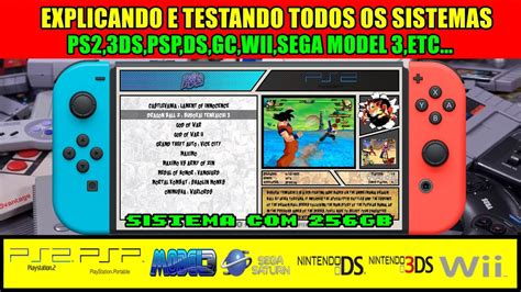 RETRO GAME 256GB EXPLICANDO E TESTANDO TODOS OS SISTEMAS PS2 GC 3DS