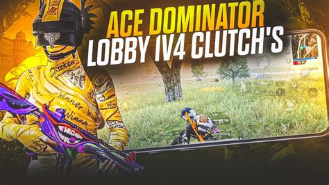 ACE DOMINATOR LOBBY 1V4 CLUTCH S ON IQOO NEO 7 PRO SMOOTH 90 FPS