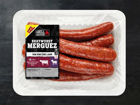 Grillmeister Bratwurst Merguez Xxl Von Lidl Ansehen