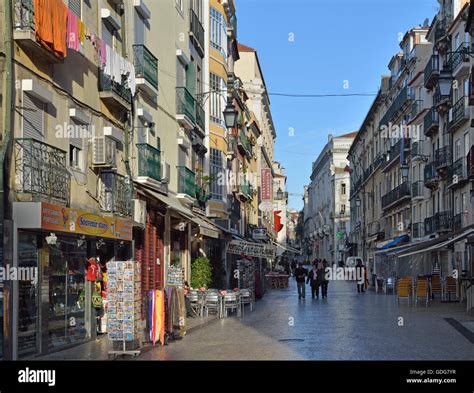 shopping area Barrio Alto Lisbon, Portugal, EU Stock Photo - Alamy