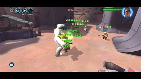 Omicron Wampa Solo Vs Reliced Ewoks SWGOH YouTube