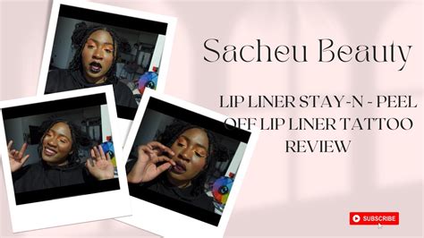 Sacheu Beauty Lip Liner Stay N Peel Off Lip Liner Tattoo First Thoughts