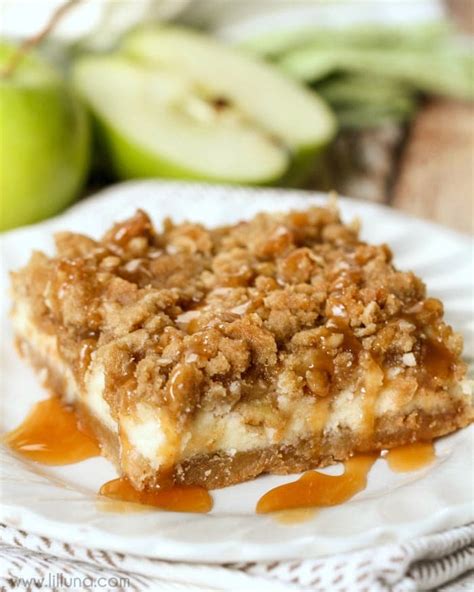 Caramel Apple Cheesecake Bars