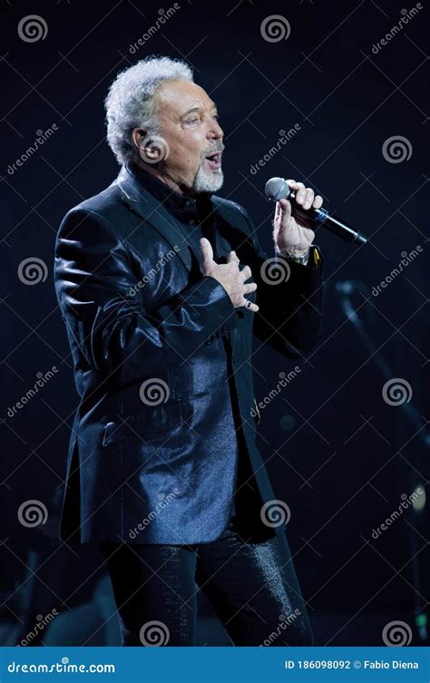 The Singer Tom Jones During The Concert Editorial Photography Image